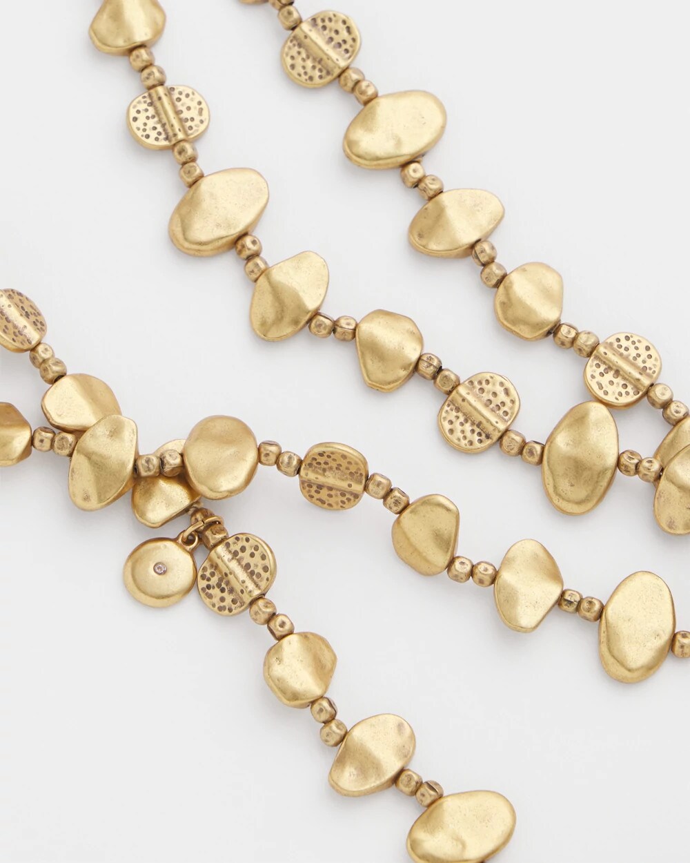 Chico's - Gold Nugget Single Strand Necklace
