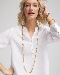 Chico's - Gold Nugget Single Strand Necklace