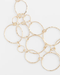 Chico's - Short Goldtone Multi-Strand Link Necklace