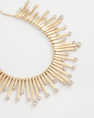 Chico's - Chico’s Originals Gold Slice & Gem Bib