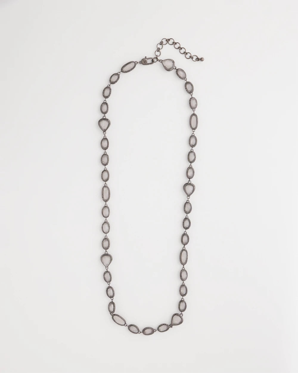 Chico's - Frosted Quartz Single Strand Necklace
