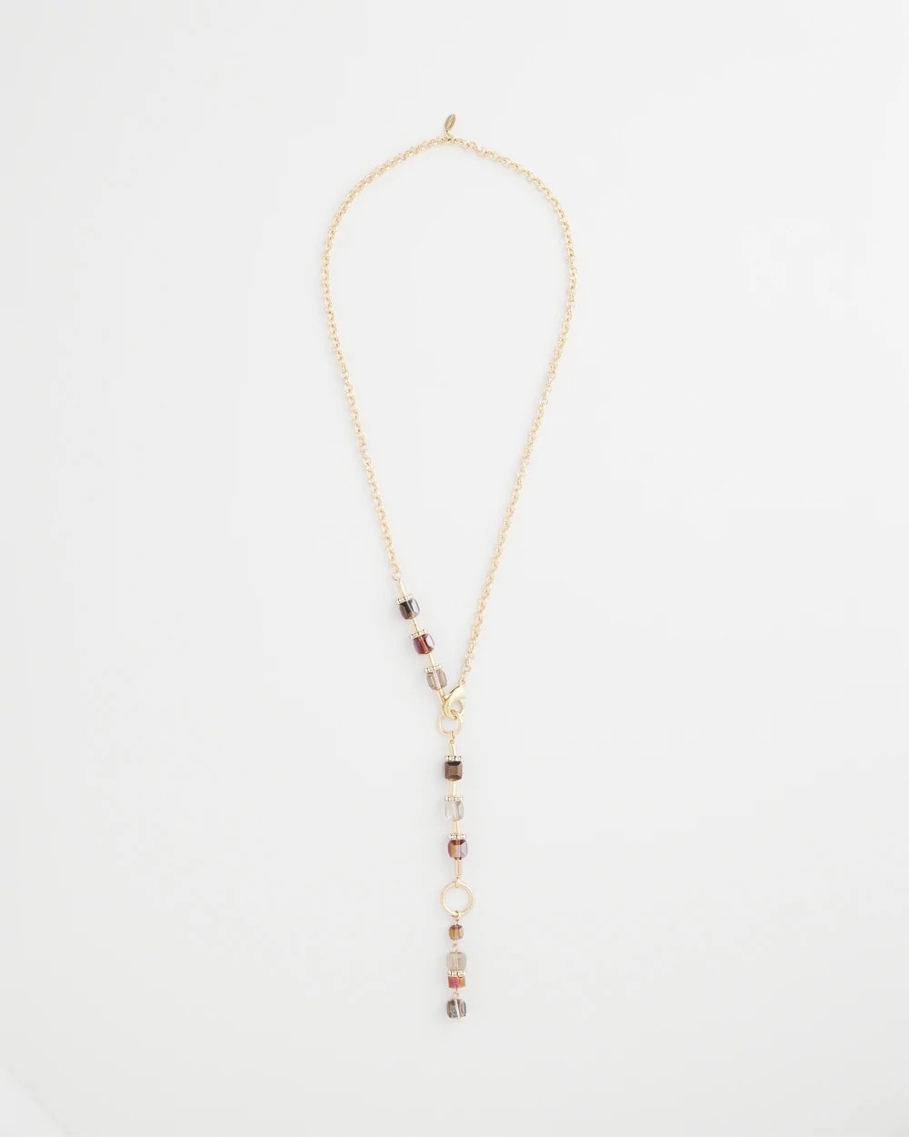 Chico's - Art Deco Geo Glass Bead Y-Necklace