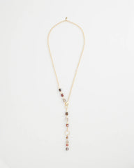 Chico's - Art Deco Geo Glass Bead Y-Necklace
