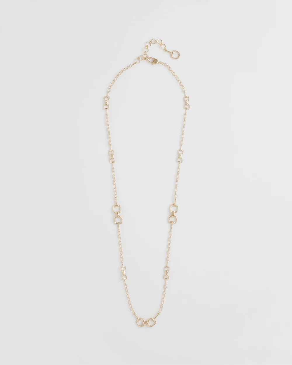 Chico's - Equestrian Horsebit Long Link Necklace