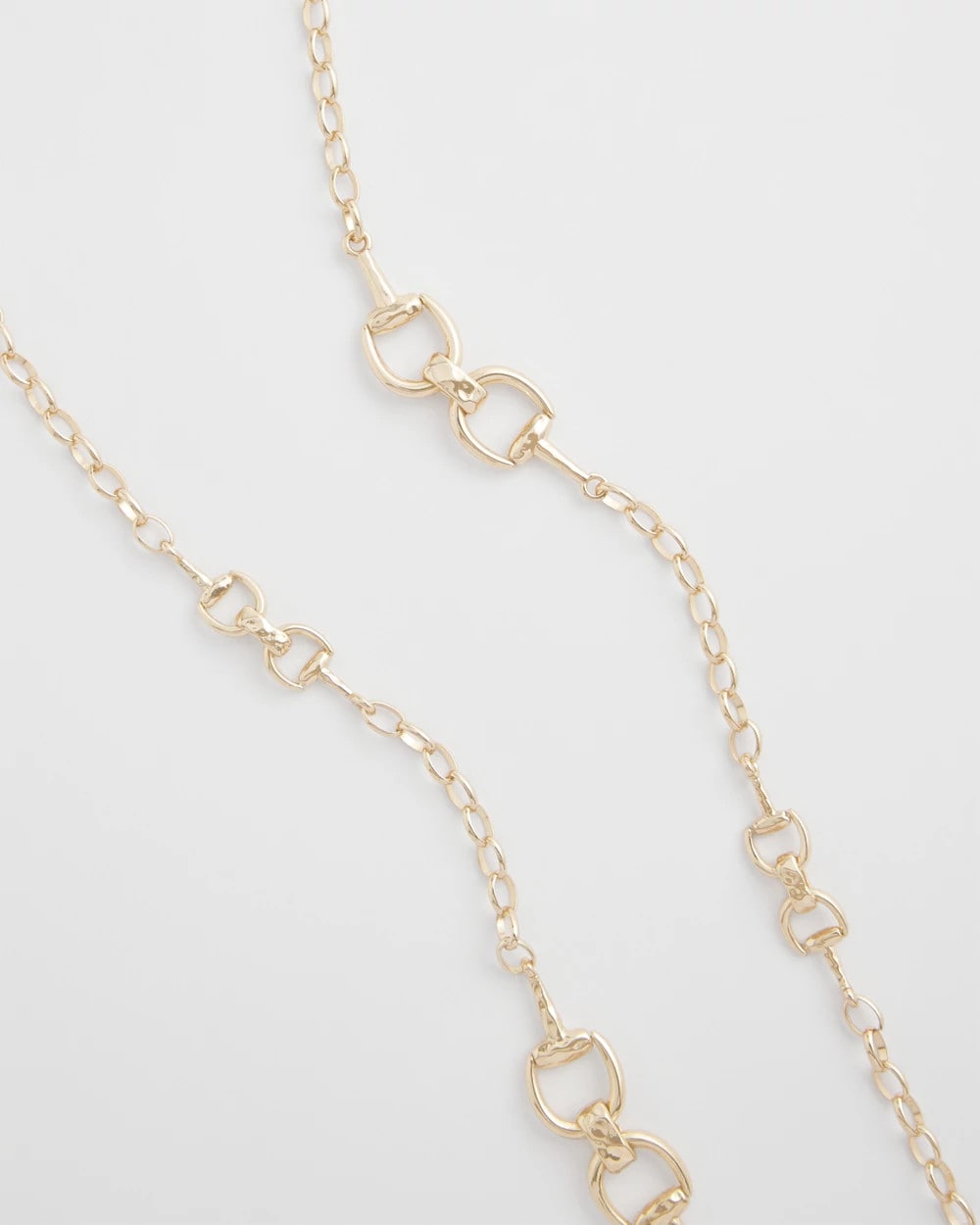 Chico's - Equestrian Horsebit Long Link Necklace
