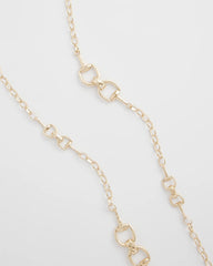 Chico's - Equestrian Horsebit Long Link Necklace