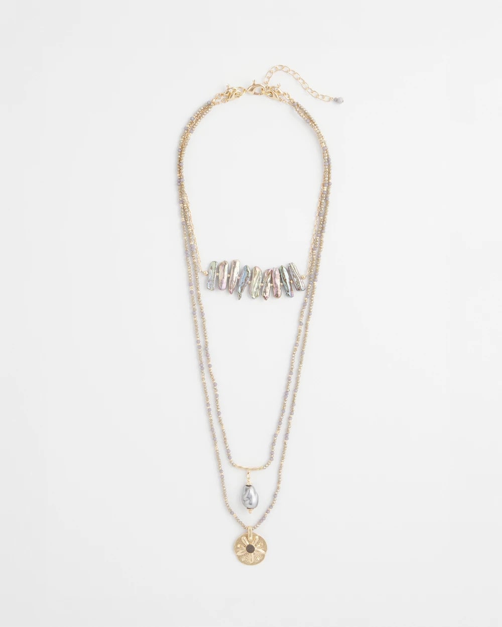 Chico's - Convertible Abalone Pendant Necklace