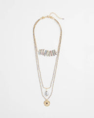Chico's - Convertible Abalone Pendant Necklace