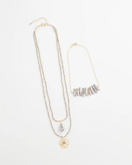 Chico's - Convertible Abalone Pendant Necklace