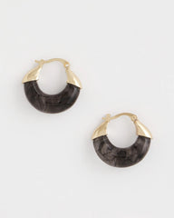 Chico's - Marble Gold Hoop Earrings