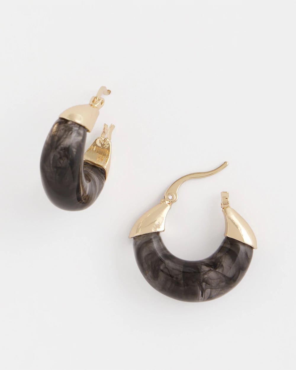 Chico's - Marble Gold Hoop Earrings
