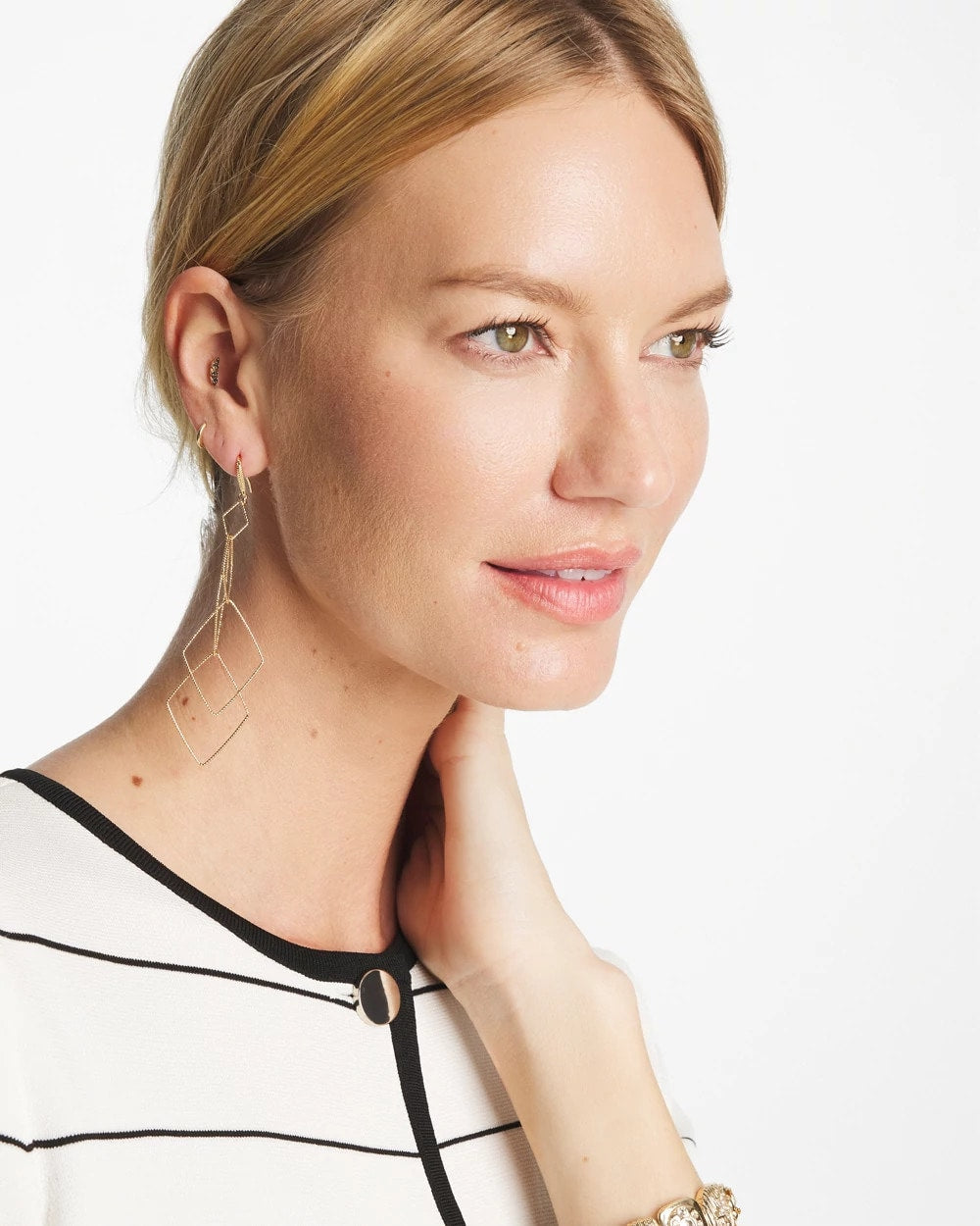 Chico's - Diamond Shaped Linear Earrings