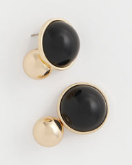 Chico's - Black Sphere Drop Earrings
