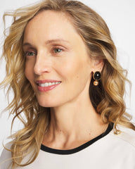Chico's - Black Sphere Drop Earrings