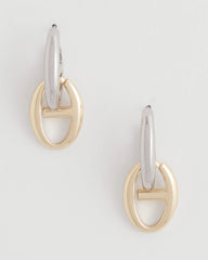 Chico's - Mixed Metal Link Earrings