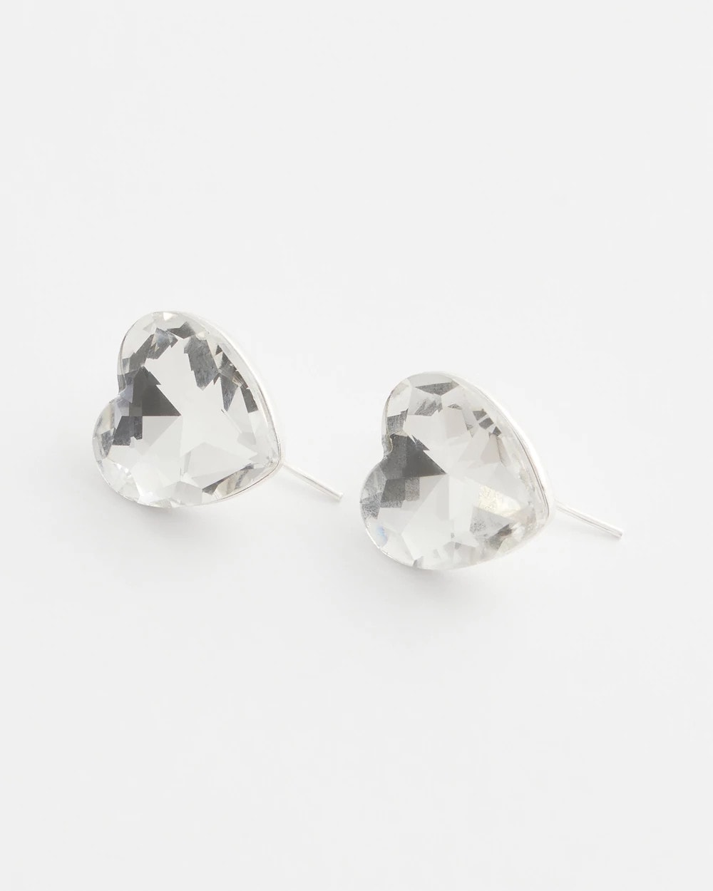 Chico's - Crystal Heart Gem Drop Earrings