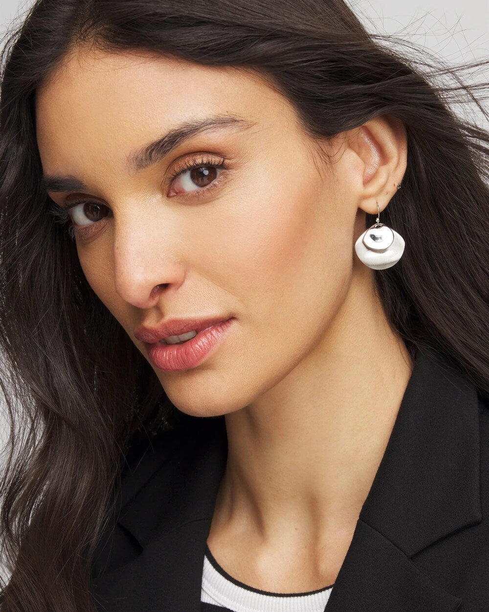 Chico's - Silver Drop Earrings