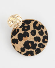 Chico's - Round Haircalf Earrings