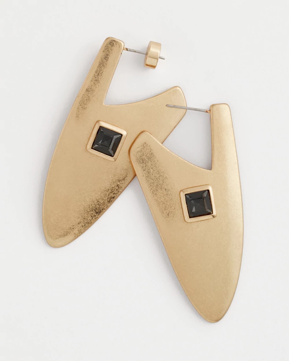Chico's - Gold Triangle Linear Earrings