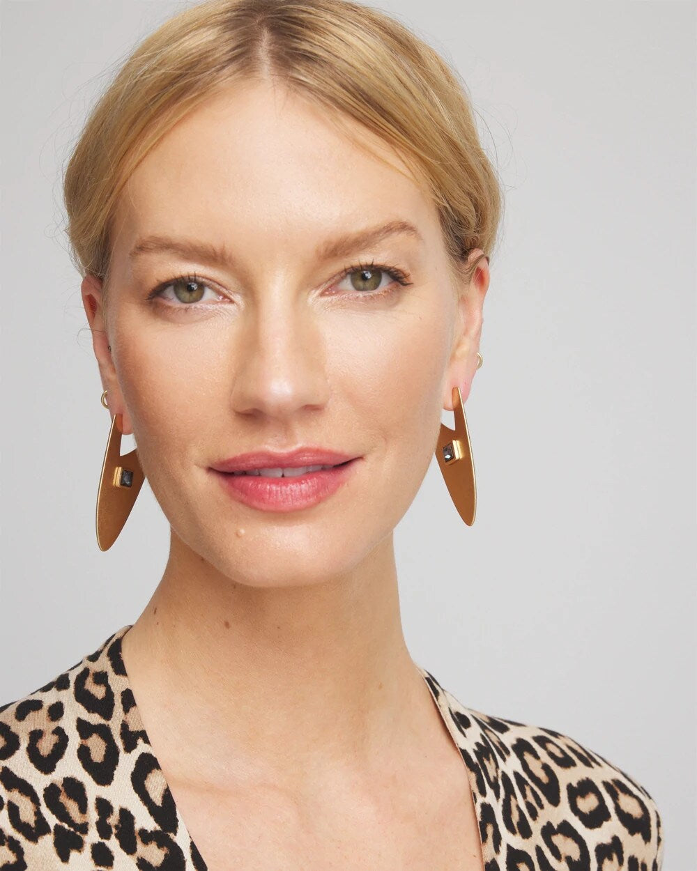 Chico's - Gold Triangle Linear Earrings