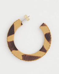 Chico's - Animal Wood Hoop Earrings
