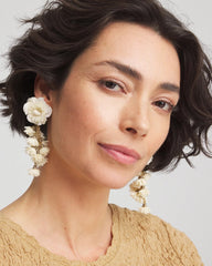 Chico's - No Droop® Flower & Conch Shell Earrings