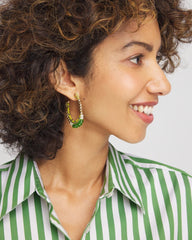 Chico's - No Droop® Beaded Hoop Earrings