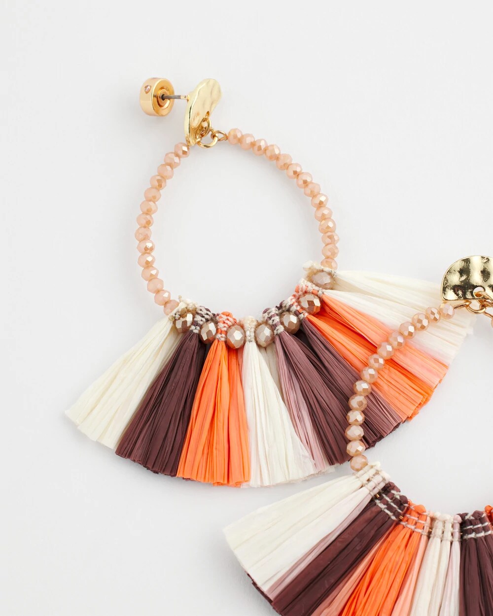 Chico's - No Droop® Raffia Seed Bead Earrings