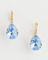 Chico's - Aqua Gem Teardrop Earrings