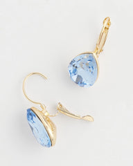 Chico's - Aqua Gem Teardrop Earrings