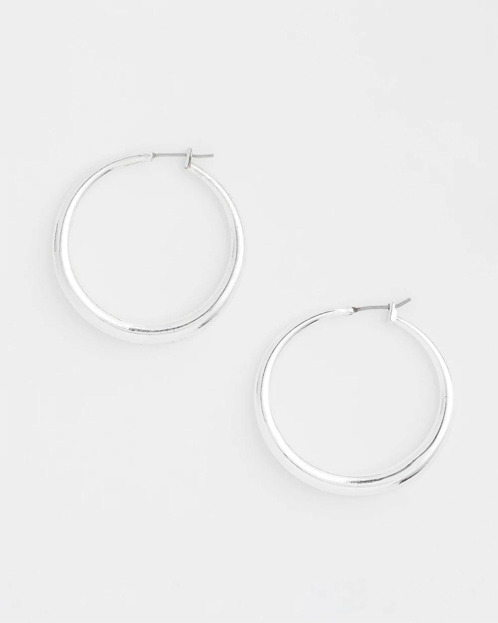 Chico's - Cassie Silver-Tone Hoop Earrings