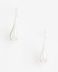 Chico's - No Droop™ Silver Tone Teardrop Threader Earrings