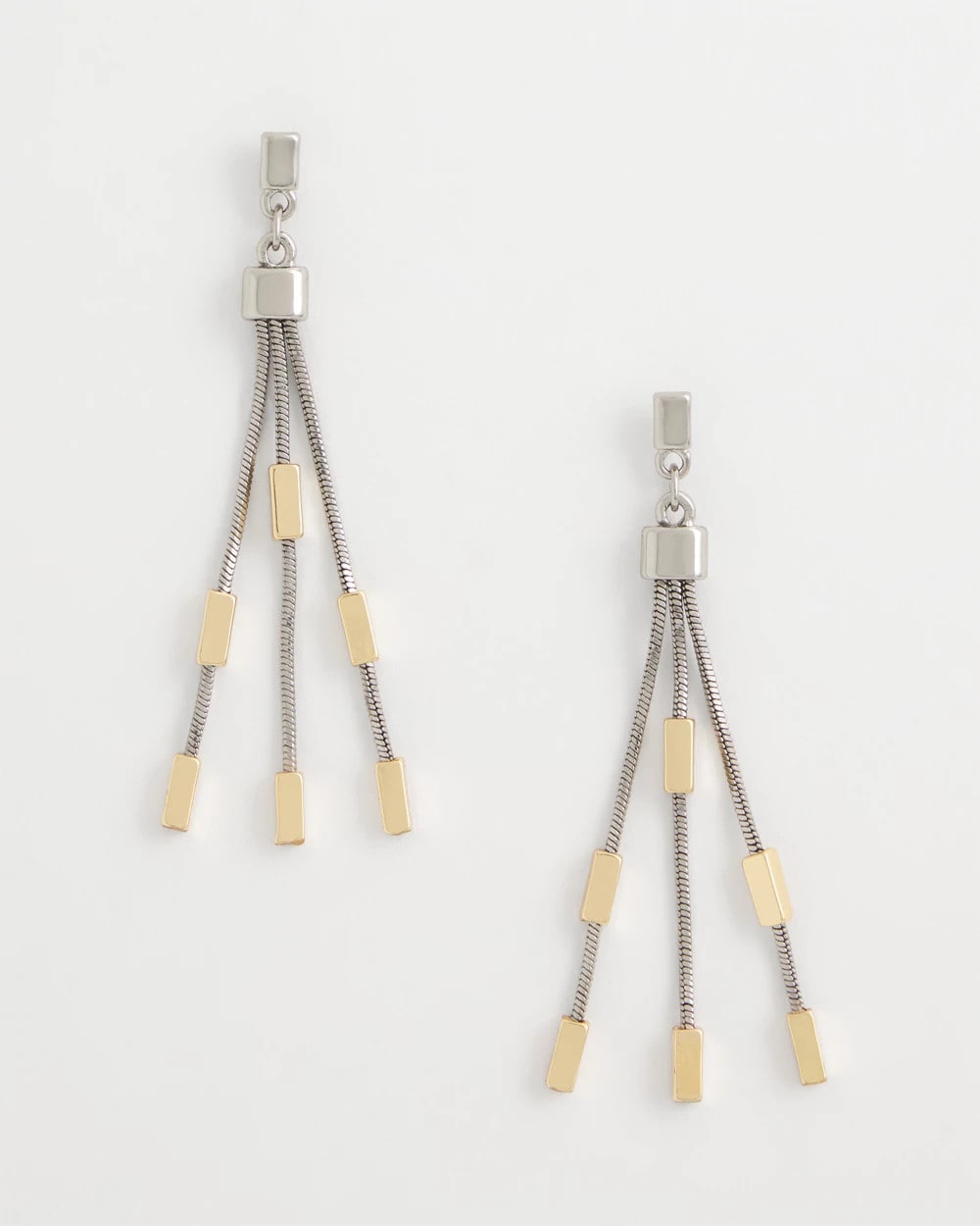 Chico's - Mixed Metal Linear Earrings