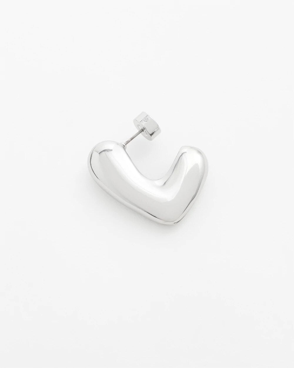 Chico's - No Droop® Silver Tone Mini Hoops
