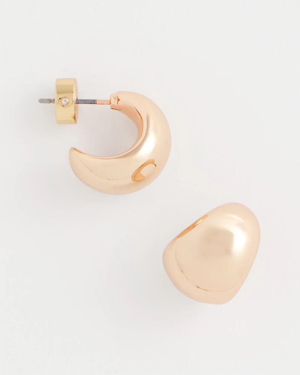 Chico's - Rose Gold Huggie Hoop Earrings