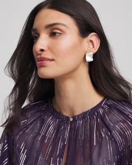 Chico's - Square Oversized Stud Earrings