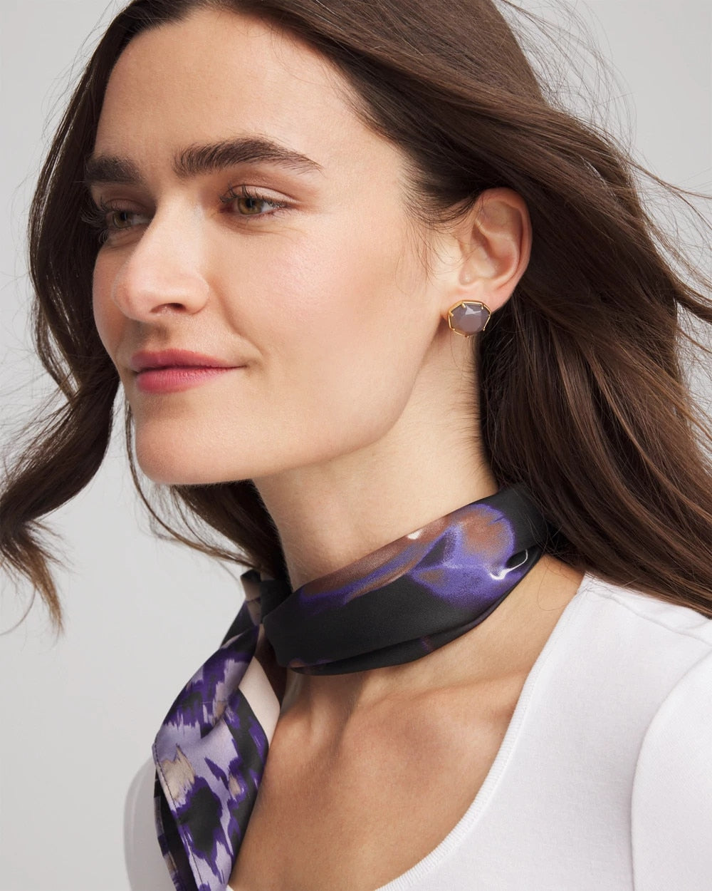 Chico's - Agate Stone Stud Earrings
