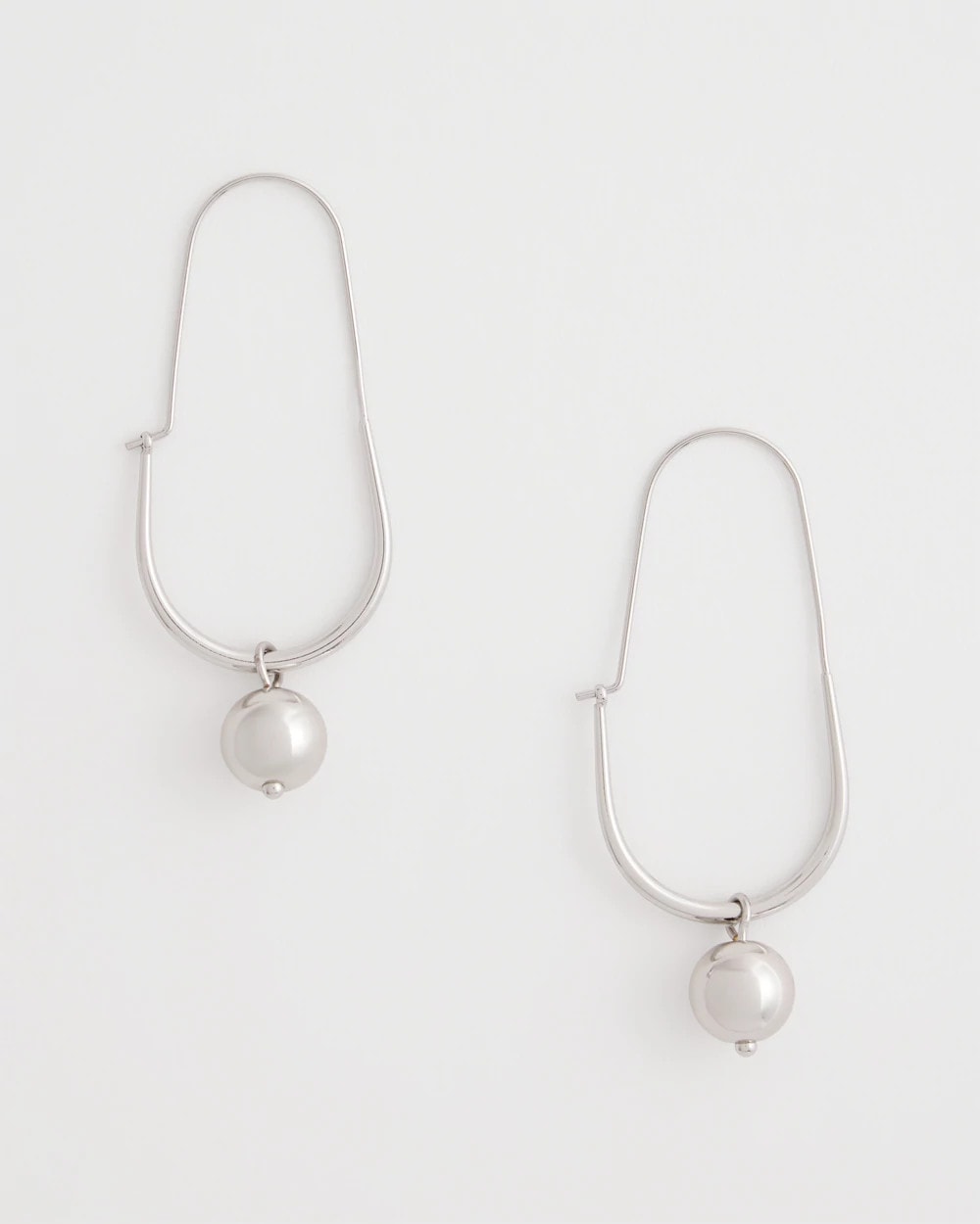 Chico's - Silver Bead Threader Earrings