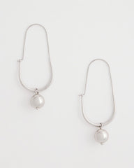 Chico's - Silver Bead Threader Earrings