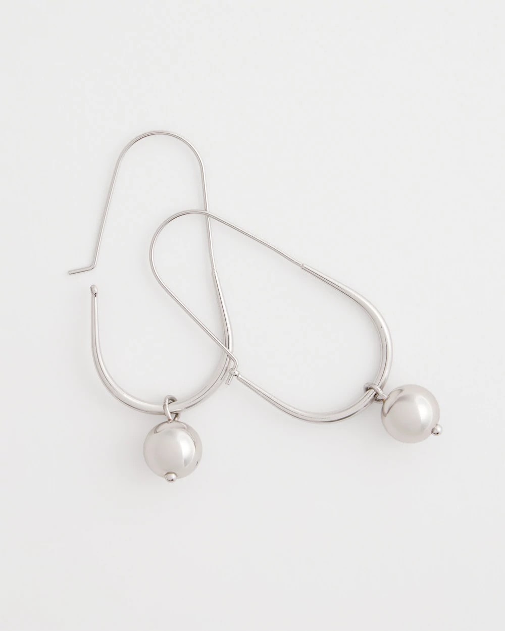 Chico's - Silver Bead Threader Earrings
