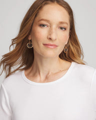 Chico's - Pave Mixed Metal Earrings