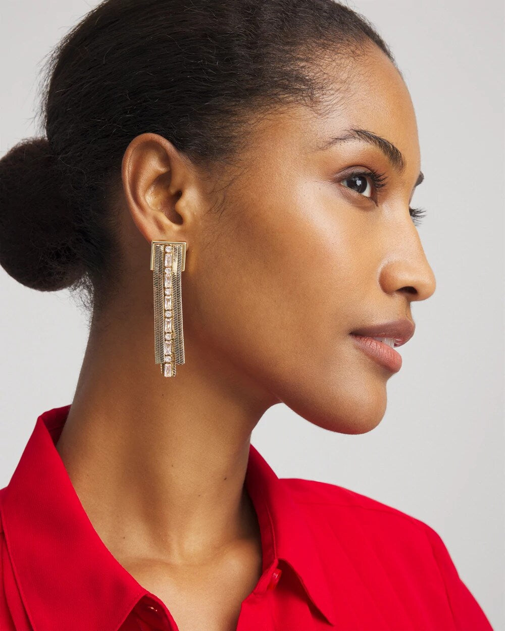 Chico's - Snake Chain Linear Earrings