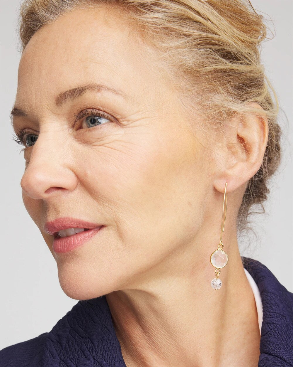 Chico's - No Droop® Quartz Crystal Threader Earrings