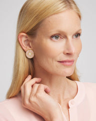 Chico's - No Droop® Enamel Clip-On Earrings
