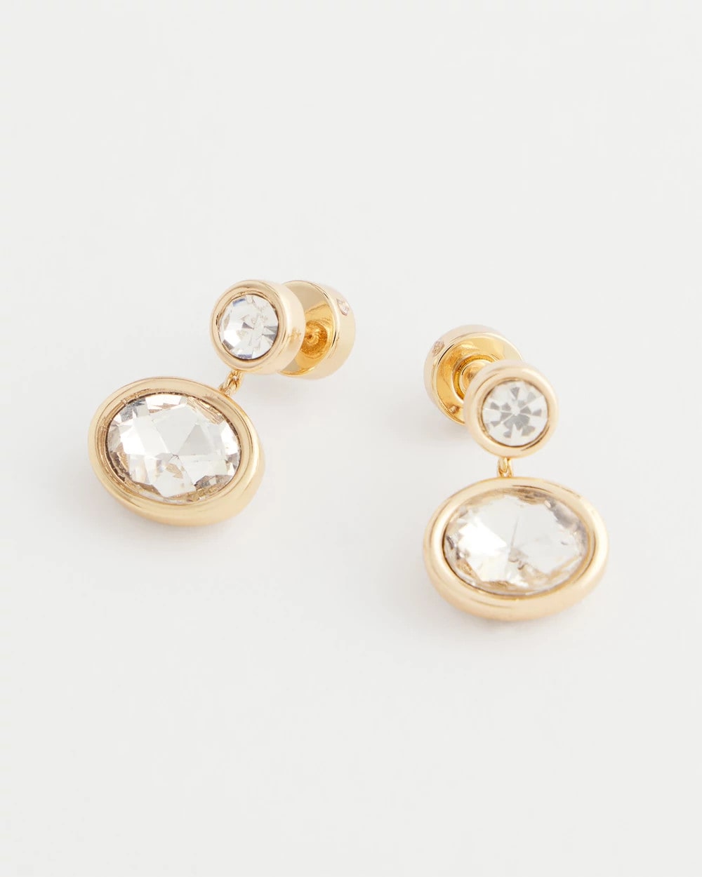Chico's - Goldtone Bezel Stud Earrings