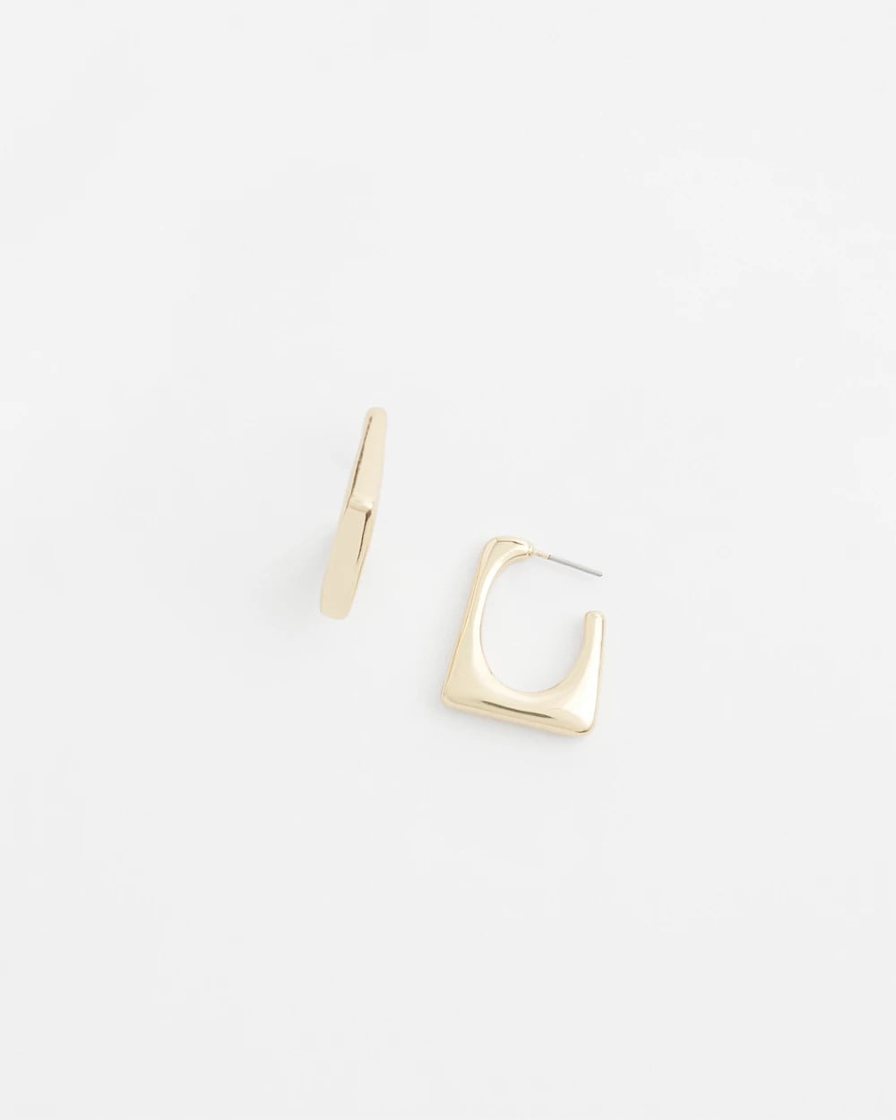 Chico's - No Droop® Gold Tone Square Hoops