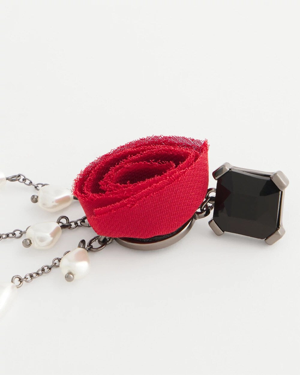 Chico's - Red Rose Drop Earrings