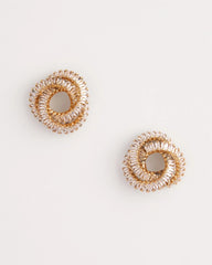 Chico's - Goldtone Twisted Stud Earrings