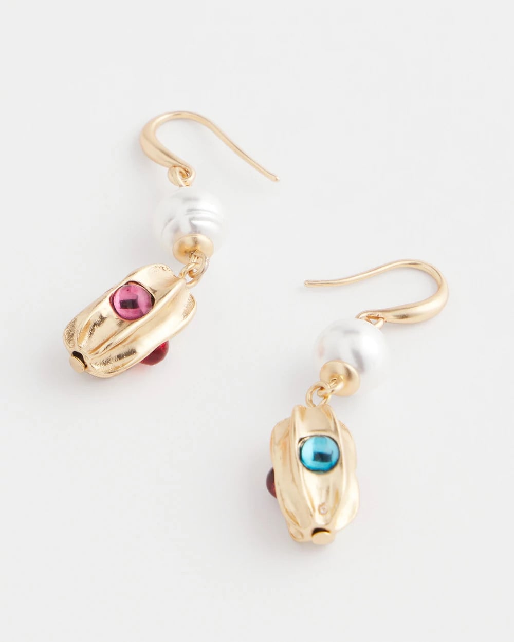 Chico's - No Droop® Goldtone Faux Pearl Earrings