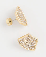 Chico's - Gold Glitz Fan Earrings